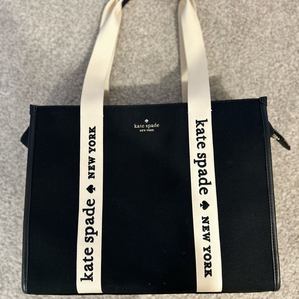Kate Spade Black Kip Tote Bag